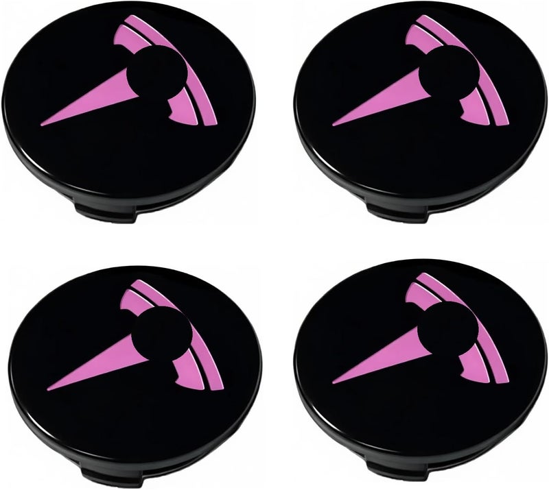 Tesheer Wheel Center Hub Cap Kit with Tesla Emble Brand Center Caps for Model 3 Model Y with 20 Lug Nut Covers (4PCS) (Purple) - Image 1
